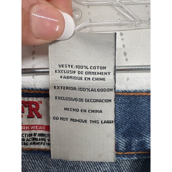 Walls Mens FR Jeans Sz 36 x 30 Flame Resistant Blue Denim WorkWear Utility Worn - Picture 4 of 14